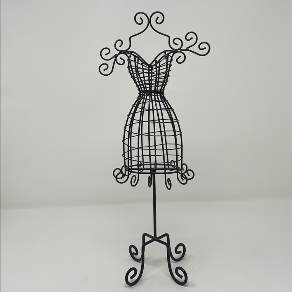 Metal Wire Dress Jewelry Stand